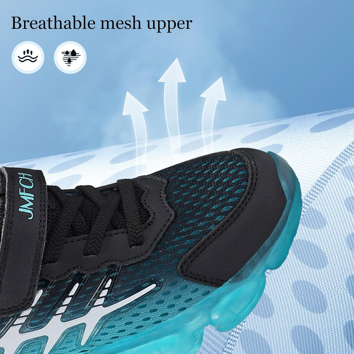 JMFCHI Kids Sneakers Boys Girls Tennis Running Shoes Outdoor Hiking Sneaker for Boys Athletic Breathable