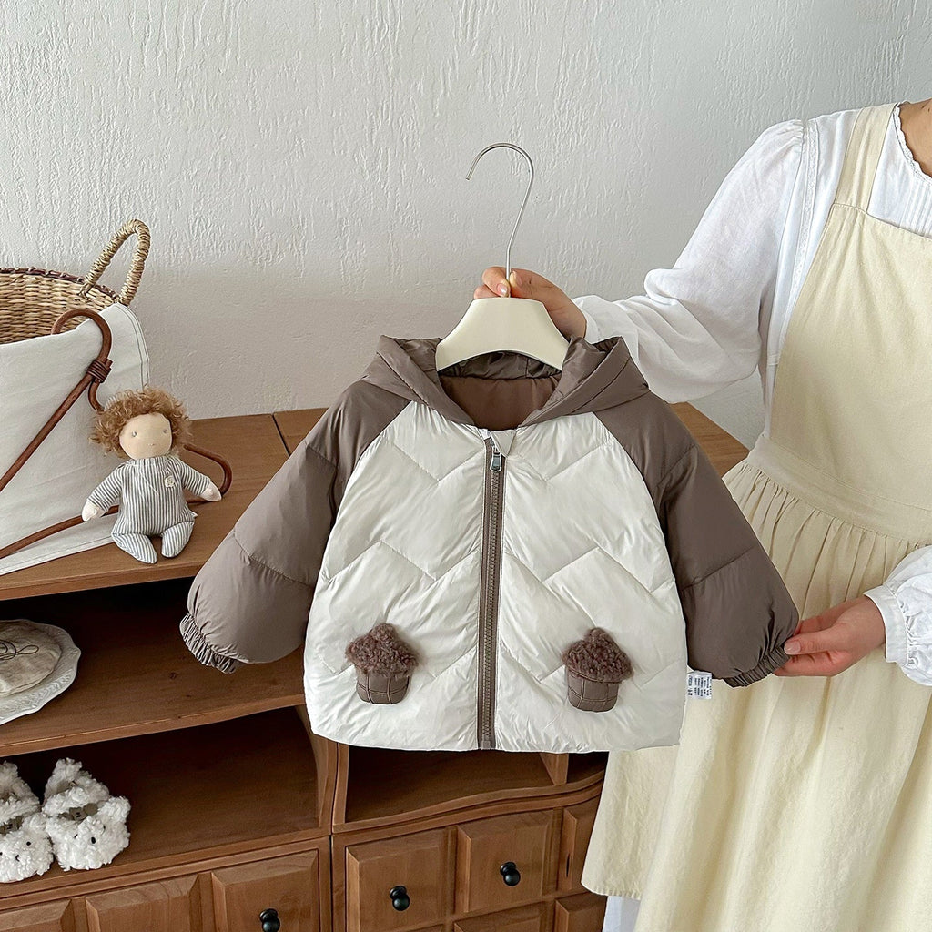 Lightweight Down Jacket For Baby Boys AutumnWinter Hooded Outerwear