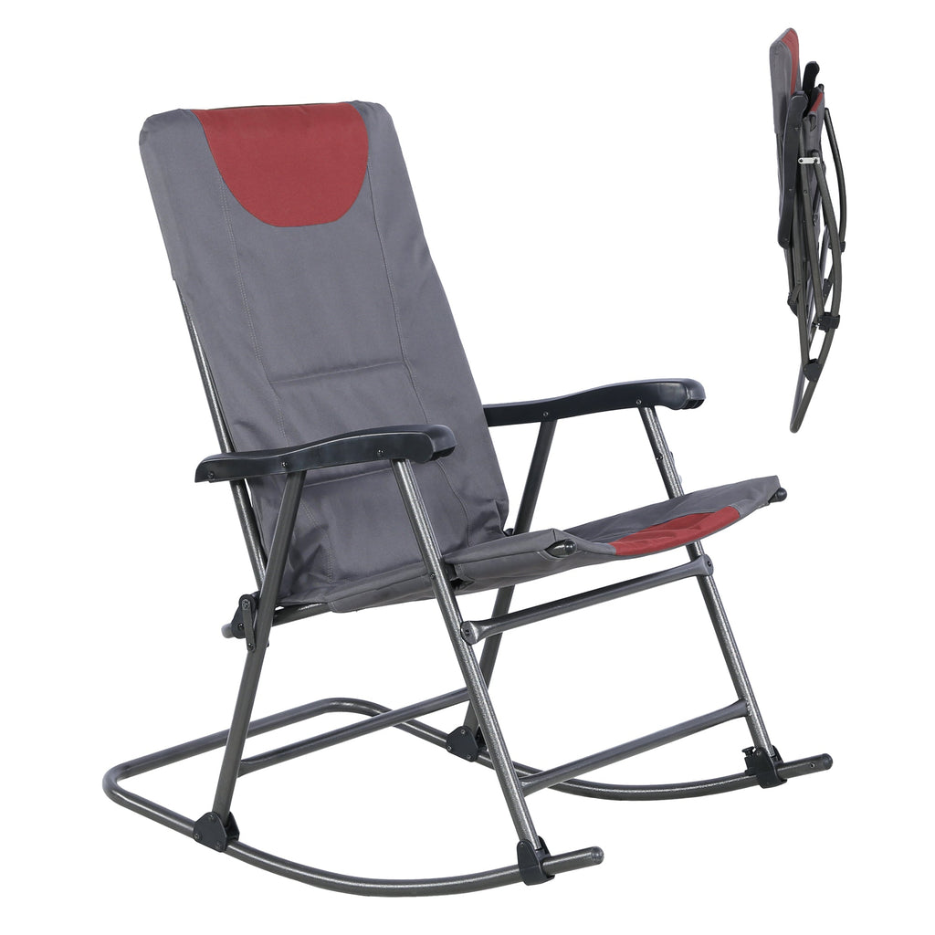 Ainfox Oversized Chair Folding Chair Rocking Chair Camping Chair Portable Chair Outdoor Chair Rocker Chair